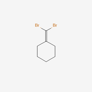 molecular formula C7H10Br2 B14599877 Cyclohexane, (dibromomethylene)- CAS No. 60014-85-9