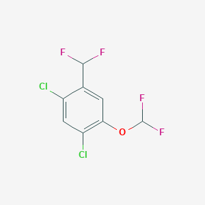 molecular formula C8H4Cl2F4O B1459990 2,4-Dichloro-5-(difluoromethoxy)benzodifluoride CAS No. 1806296-73-0