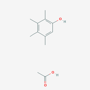 Acetic acid--2,3,4,5-tetramethylphenol (1/1)