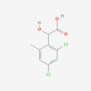 molecular formula C9H8Cl2O3 B1459993 2,4-Dichloro-6-methylmandelic acid CAS No. 1806367-49-6