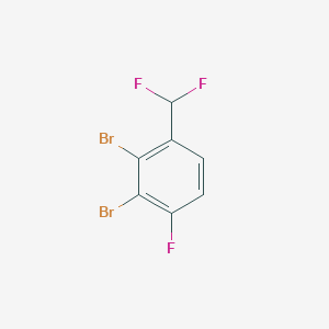 molecular formula C7H3Br2F3 B1459998 2,3-Dibromo-4-fluorobenzodifluoride CAS No. 1803816-93-4