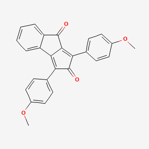 molecular formula C26H18O4 B14599992 1,3-Bis(4-methoxyphenyl)cyclopenta[a]indene-2,8-dione CAS No. 59426-87-8