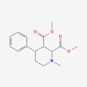 molecular formula C16H21NO4 B14600012 Dimethyl 1-methyl-4-phenylpiperidine-2,3-dicarboxylate CAS No. 61209-78-7