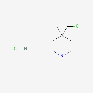 molecular formula C8H17Cl2N B1460003 4-(氯甲基)-1,4-二甲基哌啶盐酸盐 CAS No. 1803583-62-1