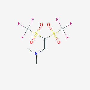 N,N-Dimethyl-2,2-bis(trifluoromethanesulfonyl)ethen-1-amine