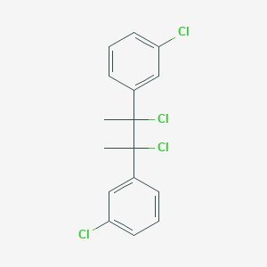 molecular formula C16H14Cl4 B14600070 1,1'-(2,3-Dichlorobutane-2,3-diyl)bis(3-chlorobenzene) CAS No. 61185-60-2