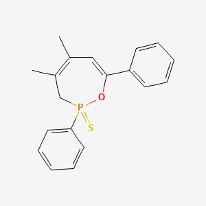 4,5-Dimethyl-2,7-diphenyl-2,3-dihydro-1,2lambda~5~-oxaphosphepine-2-thione