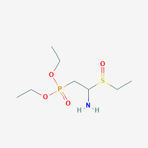 molecular formula C8H20NO4PS B1460009 二乙基[2-氨基-2-(乙硫酰基)乙基]膦酸酯 CAS No. 1823322-63-9