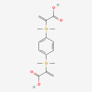 2,2'-[1,4-Phenylenebis(dimethylsilanediyl)]di(prop-2-enoic acid)