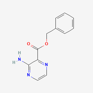 molecular formula C12H11N3O2 B14600109 Benzyl 3-aminopyrazinecarboxylate CAS No. 59698-26-9