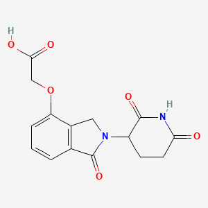 molecular formula C15H14N2O6 B1460014 2-((2-(2,6-二氧代哌啶-3-基)-1-氧代异吲哚-4-基)氧基)乙酸 CAS No. 2229976-16-1
