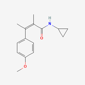 2-Butenamide, N-cyclopropyl-3-(4-methoxyphenyl)-2-methyl-, (Z)-