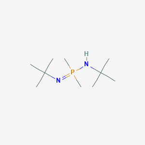 molecular formula C10H25N2P B14600145 N,N'-Di-tert-butyl-P,P-dimethylphosphinimidic amide CAS No. 61152-35-0