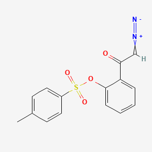 2-Diazonio-1-{2-[(4-methylbenzene-1-sulfonyl)oxy]phenyl}ethen-1-olate