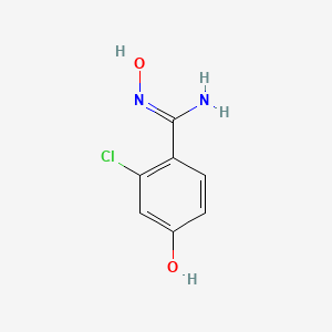 B1460019 2-chloro-N',4-dihydroxybenzene-1-carboximidamide CAS No. 1062669-34-4
