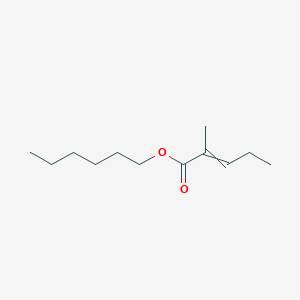 molecular formula C12H22O2 B14600218 Hexyl 2-methylpent-2-enoate CAS No. 58625-97-1