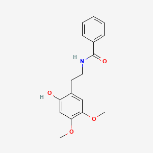 molecular formula C17H19NO4 B14600230 N-[2-(2-Hydroxy-4,5-dimethoxyphenyl)ethyl]benzamide CAS No. 61177-94-4