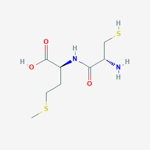 molecular formula C8H16N2O3S2 B14600239 L-Methionine, N-L-cysteinyl- CAS No. 61013-54-5