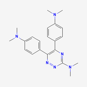 5,6-Bis[4-(dimethylamino)phenyl]-N,N-dimethyl-1,2,4-triazin-3-amine