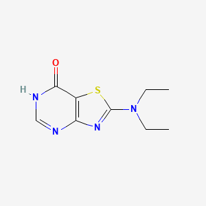 molecular formula C9H12N4OS B1460025 2-(二乙氨基)-6H,7H-[1,3]噻唑并[4,5-d]嘧啶-7-酮 CAS No. 926194-82-3