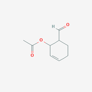 molecular formula C9H12O3 B14600256 6-Formylcyclohex-2-en-1-yl acetate CAS No. 61088-60-6