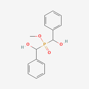 molecular formula C15H17O4P B14600259 Bis(hydroxyphenylmethyl)phosphinic acid methyl ester CAS No. 58774-10-0