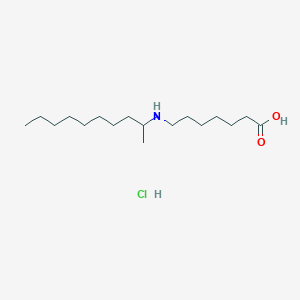 7-(Decan-2-ylamino)heptanoic acid;hydrochloride