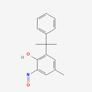 Phenol, 4-methyl-2-(1-methyl-1-phenylethyl)-6-nitroso-