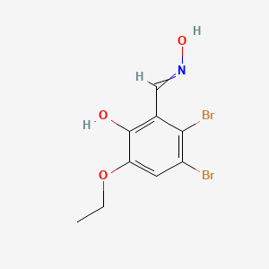 molecular formula C9H9Br2NO3 B1460036 3,4-二溴-6-乙氧基-2-(羟亚氨基甲基)苯酚 CAS No. 1030445-93-2