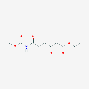 Hexanoic acid, 6-[(methoxycarbonyl)amino]-3,6-dioxo-, ethyl ester