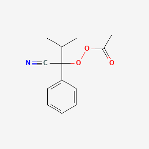 Ethaneperoxoic acid, 1-cyano-2-methyl-1-phenylpropyl ester