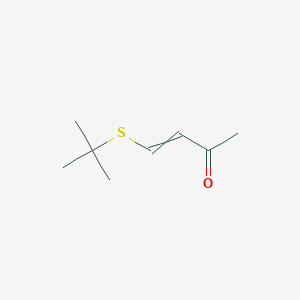 molecular formula C8H14OS B14600384 4-(tert-Butylsulfanyl)but-3-en-2-one CAS No. 60839-06-7