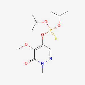 Phosphorothioic acid, O,O-bis(1-methylethyl) O-(1,6-dihydro-5-methoxy-1-methyl-6-oxo-4-pyridazinyl) ester