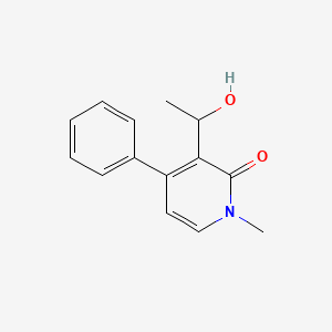 molecular formula C14H15NO2 B14600391 3-(1-Hydroxyethyl)-1-methyl-4-phenylpyridin-2(1H)-one CAS No. 61209-91-4