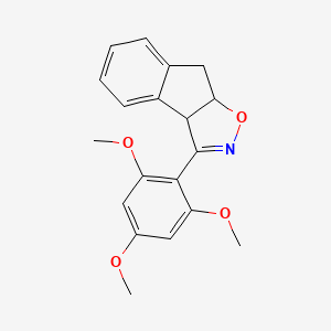 molecular formula C19H19NO4 B14600398 3-(2,4,6-Trimethoxyphenyl)-8,8a-dihydro-3aH-indeno[1,2-d][1,2]oxazole CAS No. 61191-76-2