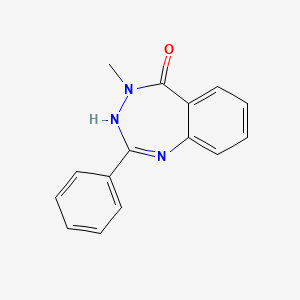 5H-1,3,4-Benzotriazepin-5-one, 1,4-dihydro-4-methyl-2-phenyl-