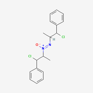 molecular formula C18H20Cl2N2O B14600446 {1-Chloro-2-[(Z)-(1-chloro-1-phenylpropan-2-yl)-NNO-azoxy]propyl}benzene CAS No. 59190-83-9