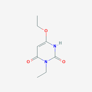 molecular formula C8H12N2O3 B14600462 6-Ethoxy-3-ethylpyrimidine-2,4(1H,3H)-dione CAS No. 60271-08-1