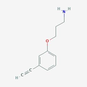 molecular formula C11H13NO B1460047 3-(3-乙炔基苯氧基)丙-1-胺 CAS No. 2228762-81-8