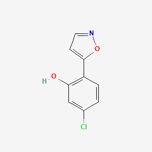 B1460048 5-Chloro-2-(isoxazol-5-yl)phenol CAS No. 107825-97-8