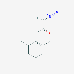 molecular formula C11H16N2O B14600482 1-Diazonio-3-(2,6-dimethylcyclohex-1-en-1-yl)prop-1-en-2-olate CAS No. 61140-39-4