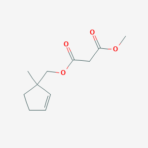 Methyl (1-methylcyclopent-2-en-1-yl)methyl propanedioate