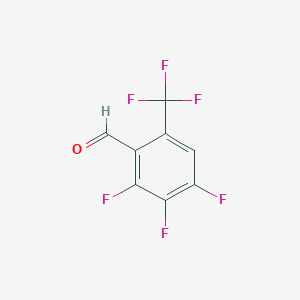 molecular formula C8H2F6O B1460051 2,3,4-三氟-6-(三氟甲基)苯甲醛 CAS No. 2244084-38-4