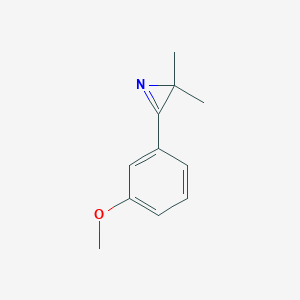 molecular formula C11H13NO B14600512 3-(3-Methoxyphenyl)-2,2-dimethyl-2H-azirene CAS No. 61196-79-0