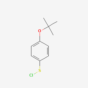 molecular formula C10H13ClOS B14600523 1-tert-Butoxy-4-(chlorosulfanyl)benzene CAS No. 60852-05-3