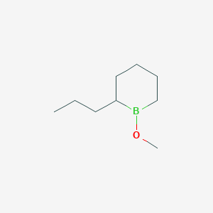 molecular formula C9H19BO B14600536 1-Methoxy-2-propylborinane CAS No. 60579-70-6