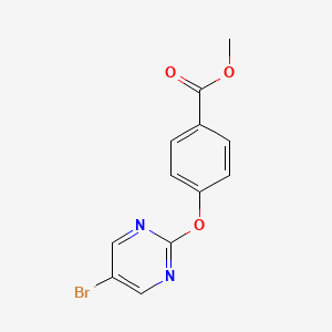 molecular formula C12H9BrN2O3 B1460054 4-((5-溴嘧啶-2-基)氧基)苯甲酸甲酯 CAS No. 926304-76-9