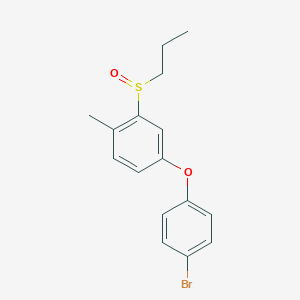 4-(4-Bromophenoxy)-1-methyl-2-(propane-1-sulfinyl)benzene