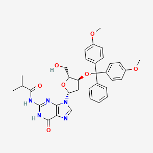 molecular formula C35H37N5O7 B1460055 N2-isobutyryl-3'-O-(4,4'-dimethoxytrityl)-2'-deoxyguanosine CAS No. 140712-81-8