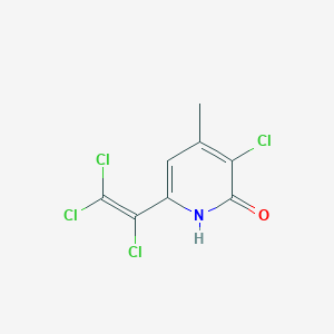 3-Chloro-4-methyl-6-(trichloroethenyl)pyridin-2(1H)-one